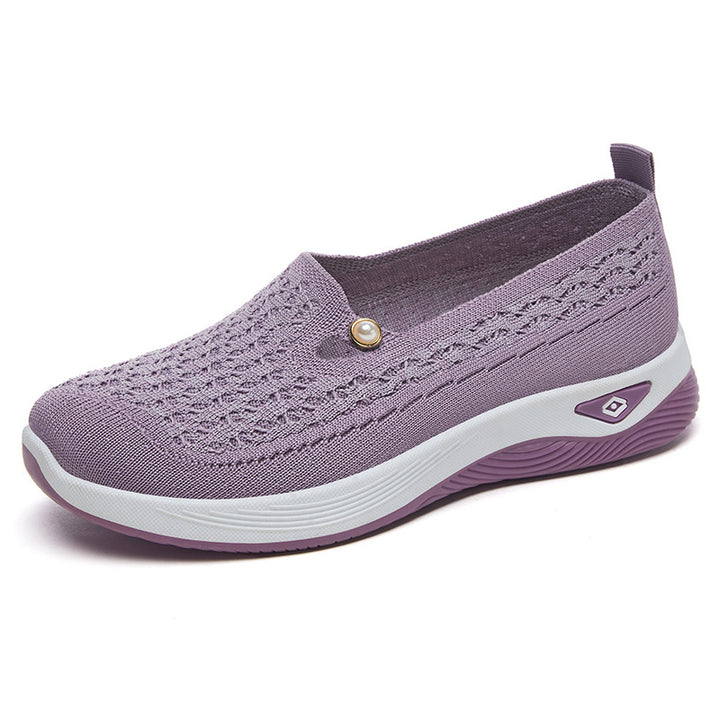 Dame Komfortable Strik-Slippers med moderigtige detaljer Stilla