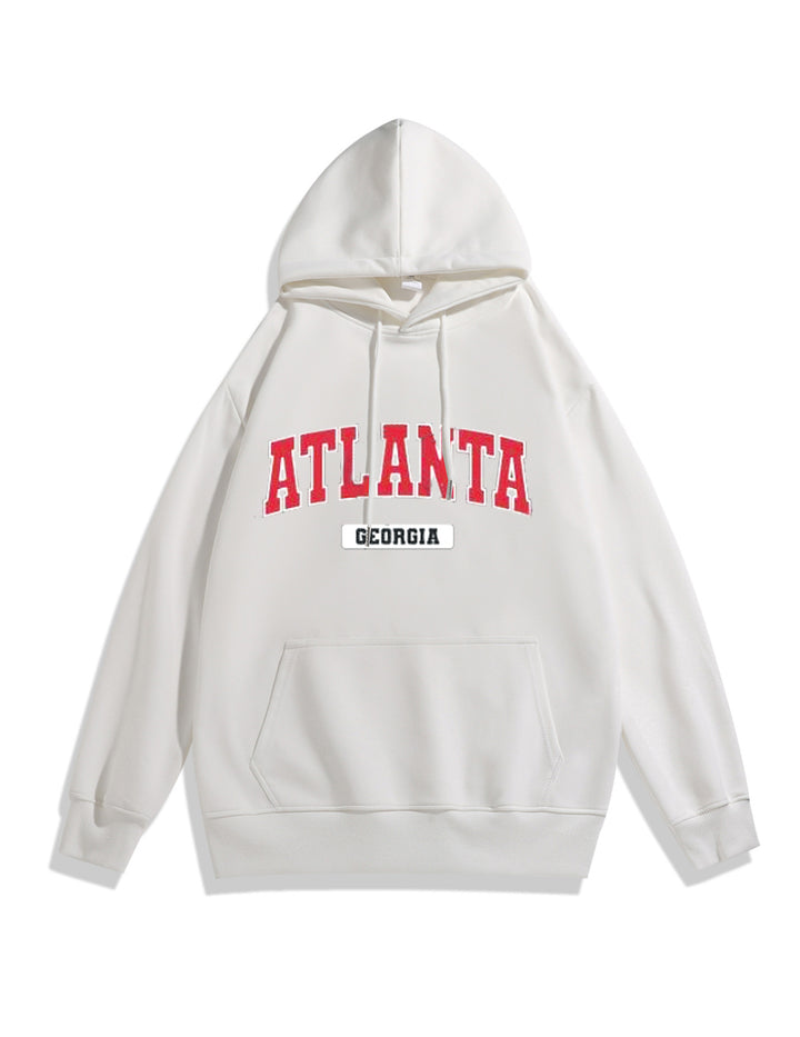 Kvinders hoodie med stilfuld Atlanta print Skovae