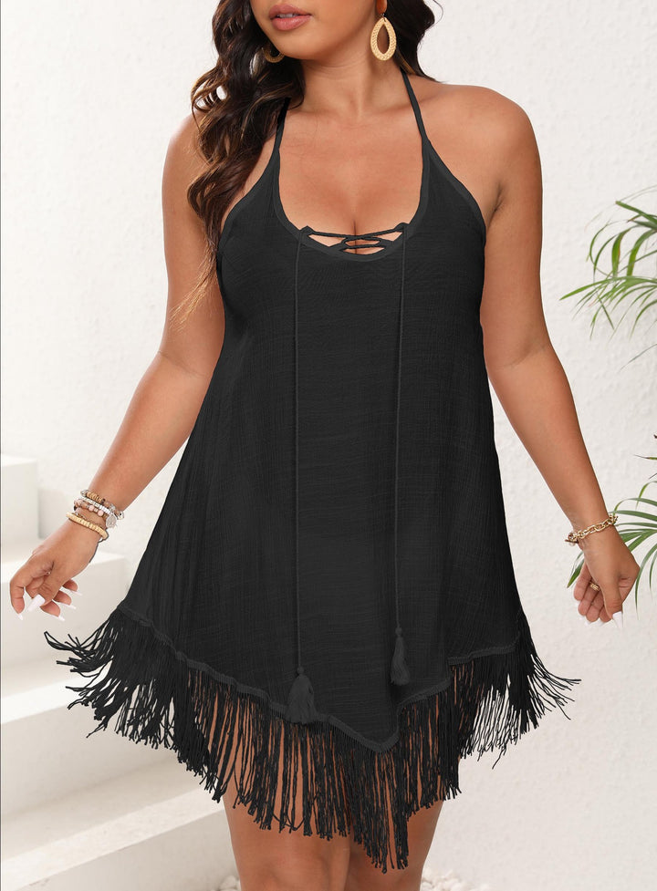 Dame Bohemian Halterneck Strandkjole Stilla