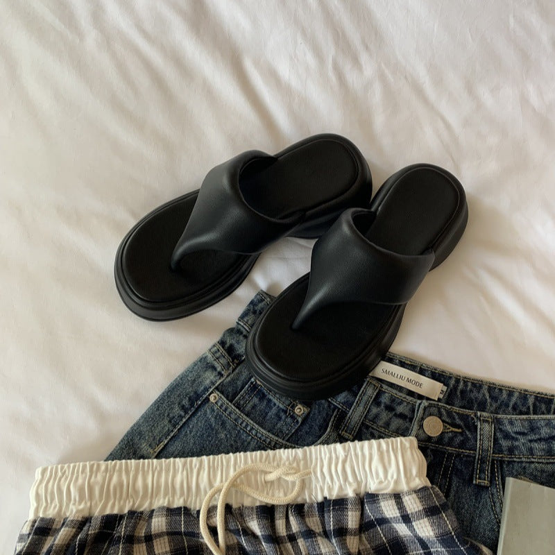 Dame Minimalistiske Tåseparator Sandaler Stilla