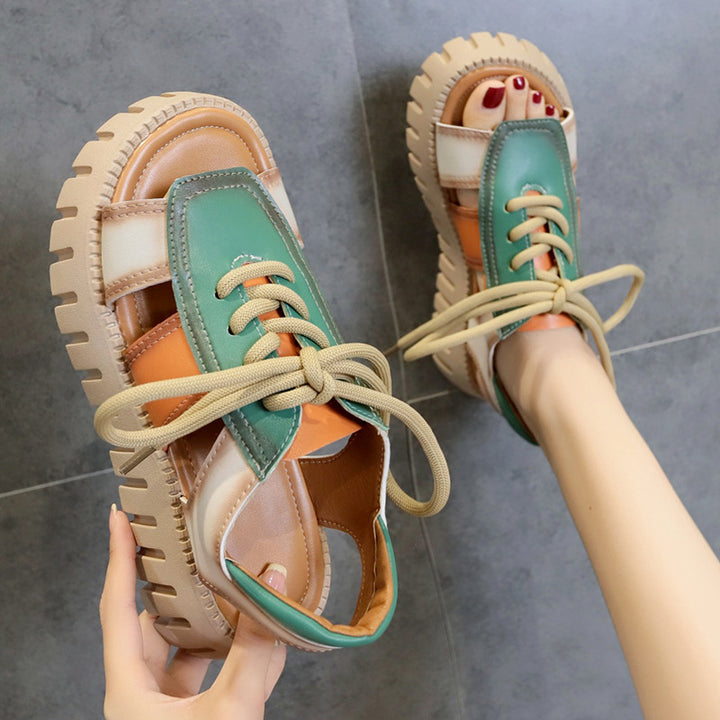 Femme Sporty Casual Platform Sandaler Stilla