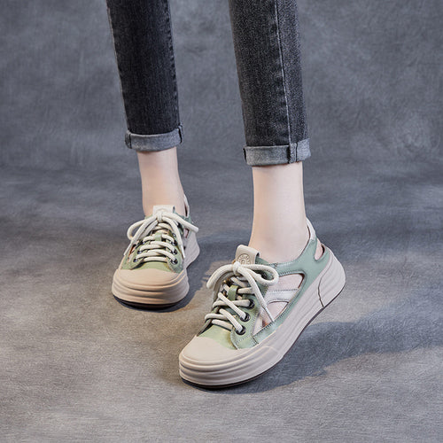 Kvinder Åndbar Snøre-Chunky-Sneakers Stilla