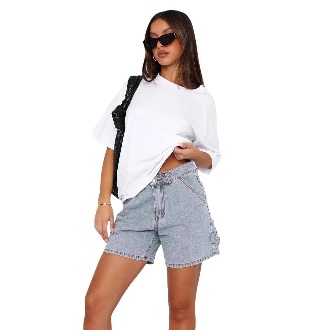 Dame cargo-shorts med sidelommer og afslappet snit Stilla