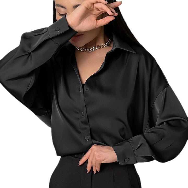Dame Oversized Bluse med flot snit og elegante detaljer Stilla