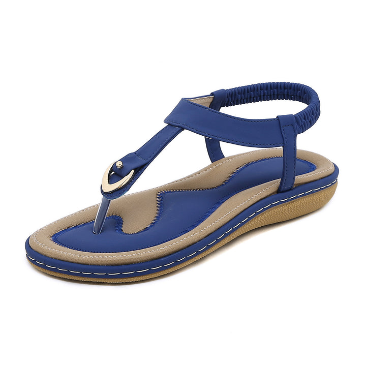 Dame Elegante Tåsplitter-Sandaler med moderigtigt Riemdesignet og ergonomisk Fodbed Stilla