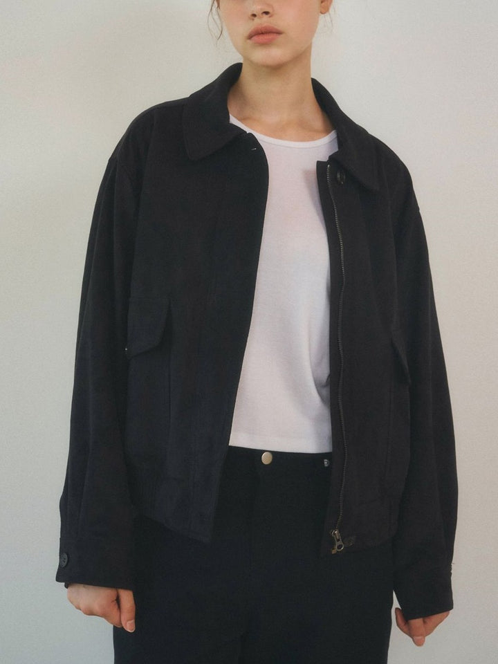 Dame Casual Utility-jakke med lommer og modigt snit Stilla
