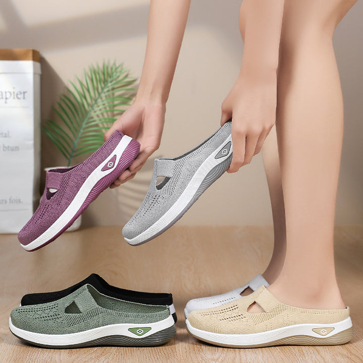 Dame Slip-On Komfort Vandresko med åndbart strikkedesign Stilla