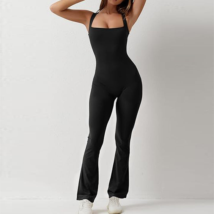 Dame Fitness-jumpsuit med figursyet snit Skovae