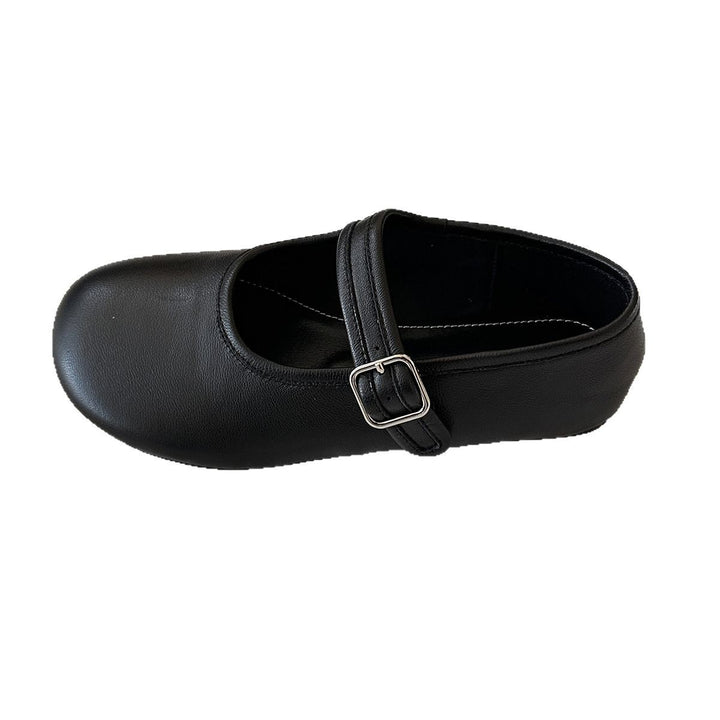 Femme Elegant Mary Jane Ballerinas med justerbar rem Stilla