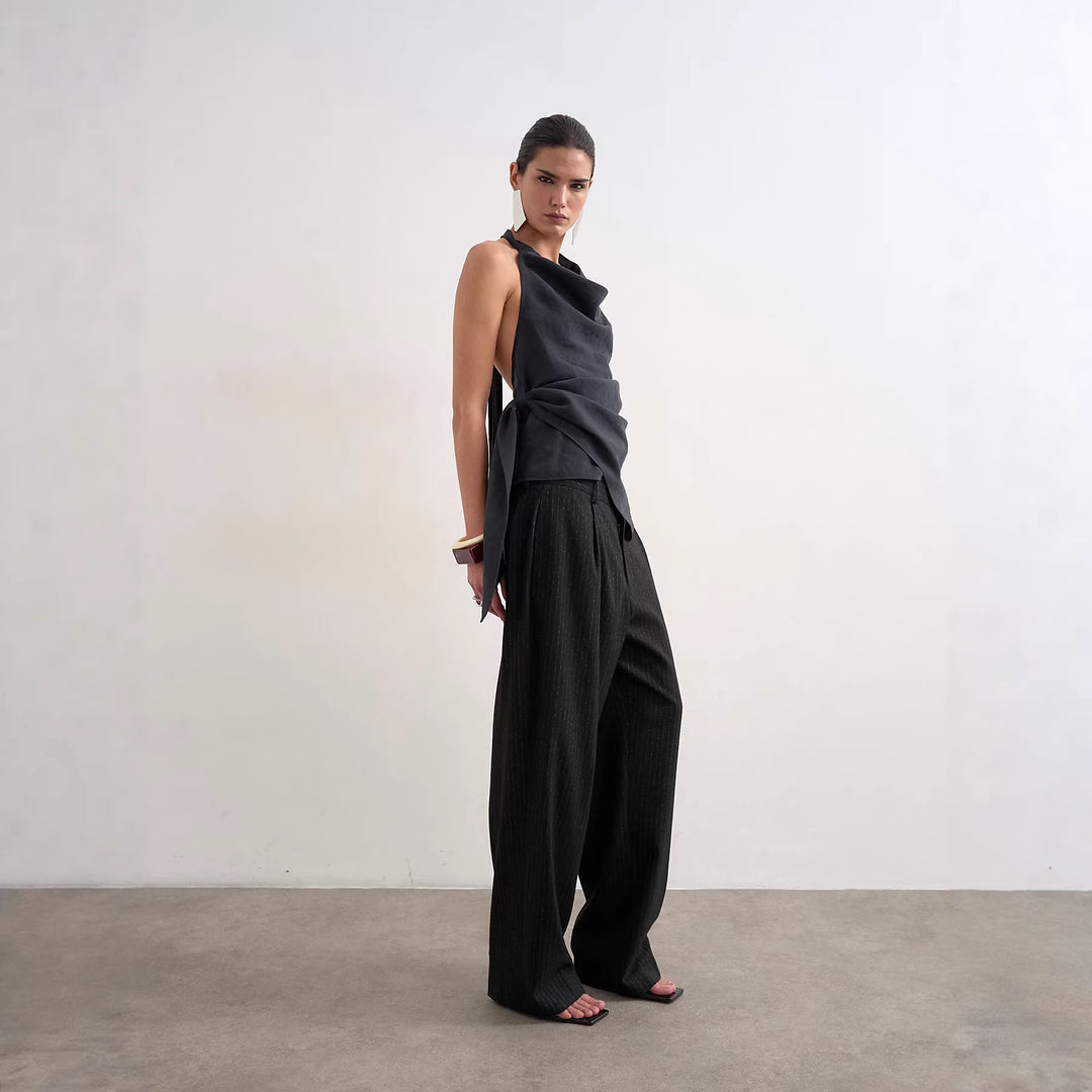 Dame Elegant Wickletop med asymmetrisk kant Skovae