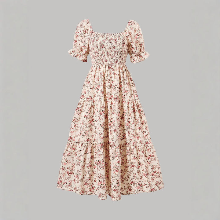 Dame Floral Maxi Kjole Stilla