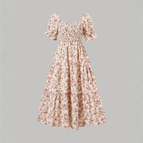 Dame Floral Maxi Kjole Stilla