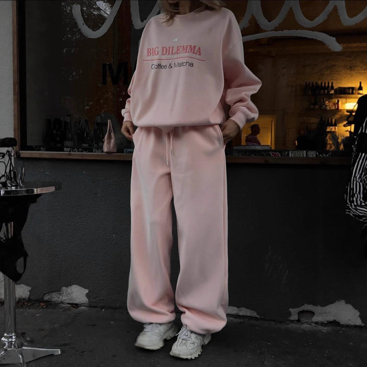 Dame Casual Tracksuit med Praktisk Linning og Casual Snit Stilla