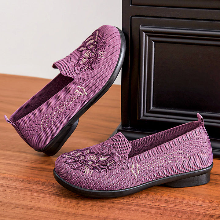 Femme Kunstigt Broderede Slip-On Clogs Stilla
