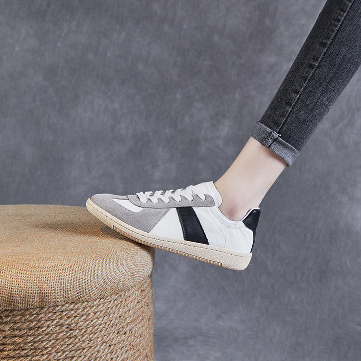 Herrer Klassiske Lavskos-Læder-Sneakers Stilla
