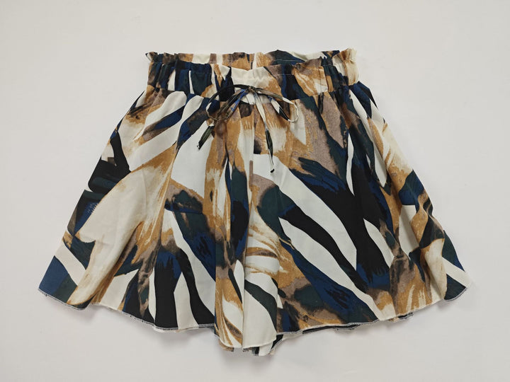 Dame shorts med blomsterdesign og elastisk talje Skovae