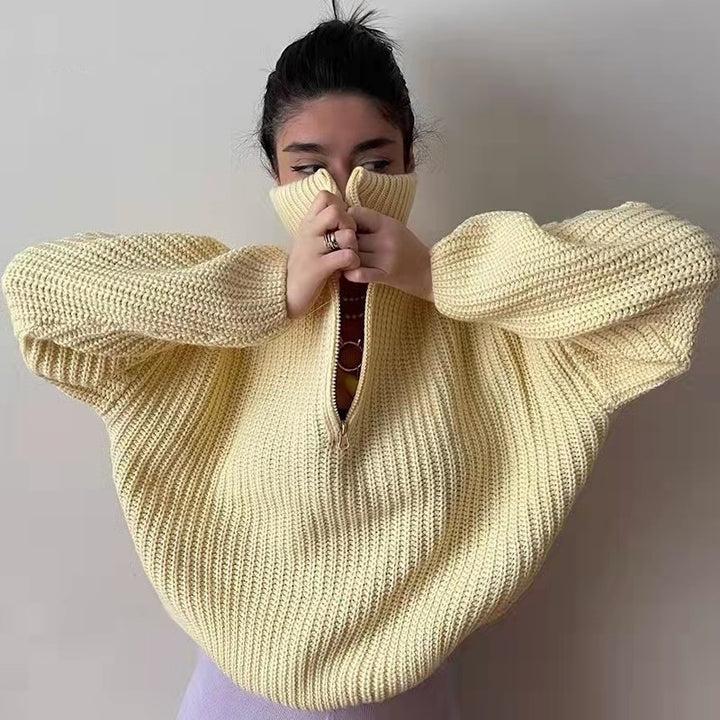Dame pæn sweater i afslappet strikstil Stilla