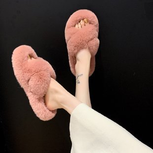 Dame hjemmesko lavet af luksuriøst plys materiale Stilla