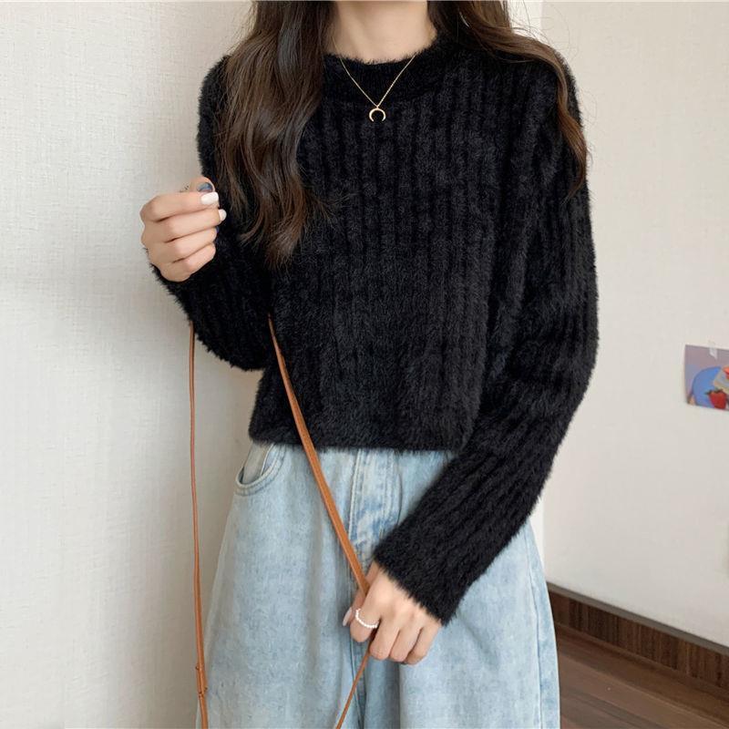 Kvinders hyggelige strikket sweater med blødt materiale Stilla