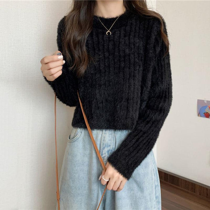 Kvinders hyggelige strikket sweater med blødt materiale Stilla