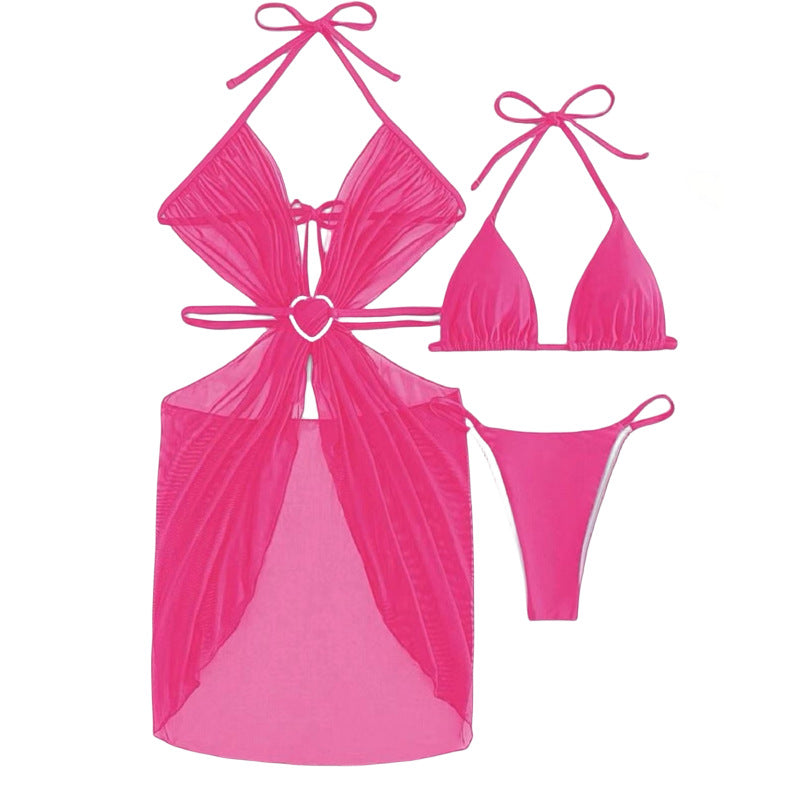 Dame Bikini-sæt med ekstravagante udskæringsdetaljer og funkende hjertebesætning Stilla