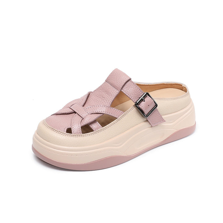 Femme Chunky Slide Sandaler med elegant krydsrem-design Stilla