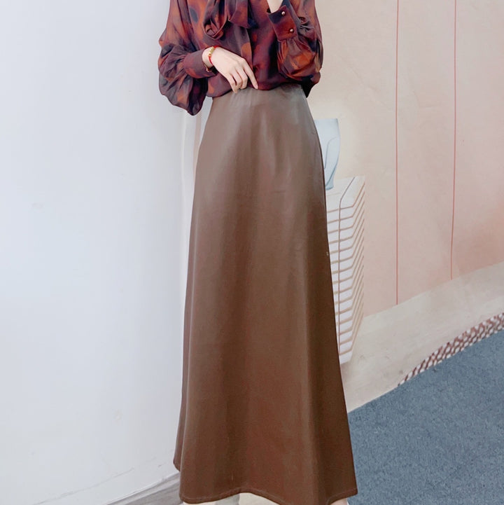 Dame Elegant Bluse med fin sløjfe og moderigtigt stof Stilla