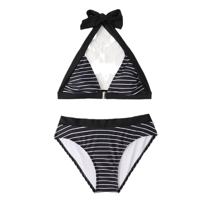 Dame stribet trekant bikini sæt Stilla