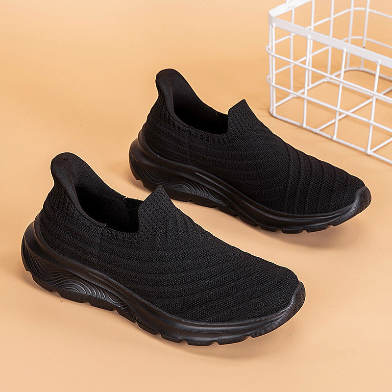 Dame Slip-On Komfort Sneakers med polstrede indlægssåler og åndbart strik-overmateriale Stilla