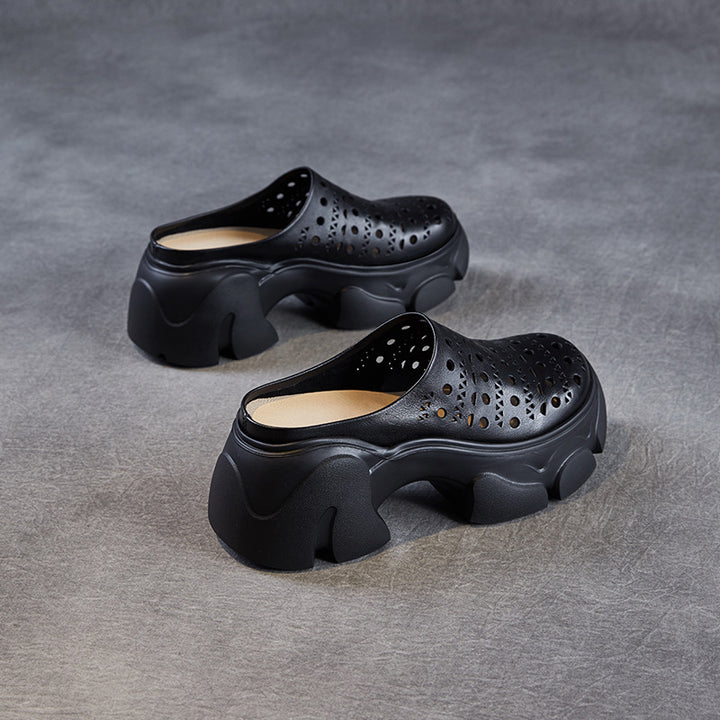 Femme Cut-Out Slip-On Clogs med Chunky-Sål Stilla