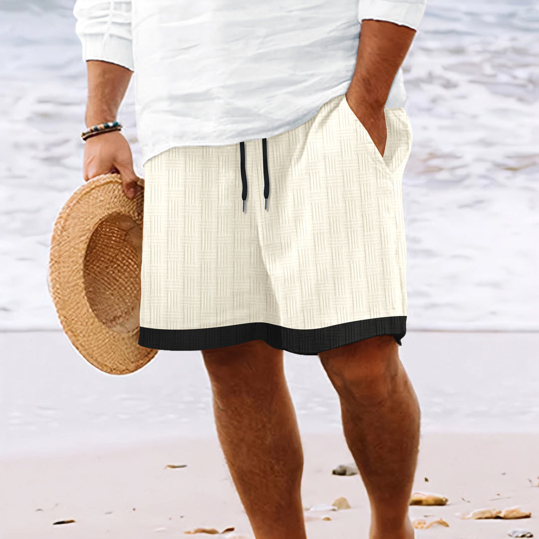 Herre strukturerede strandshorts Stilla