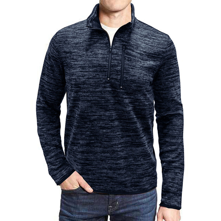 Herrer sweater med halvmund lynlås Stilla