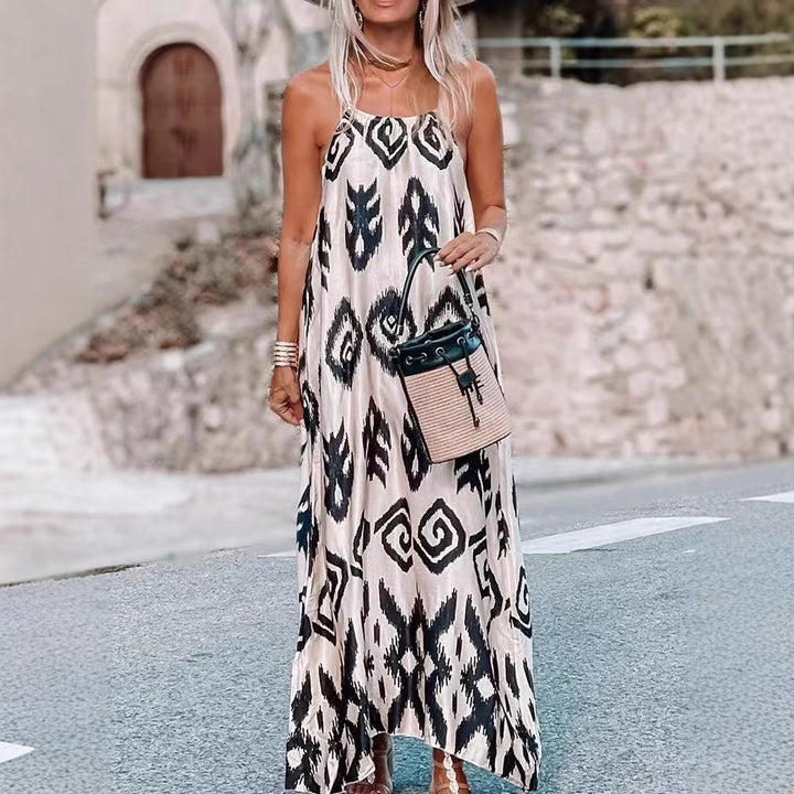 Dame Ethno-Print Maxi-Kjole Stilla