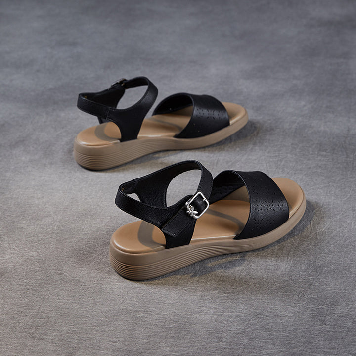 Dame Open-Toe Komfortsandaler med justerbar ankelrem Stilla