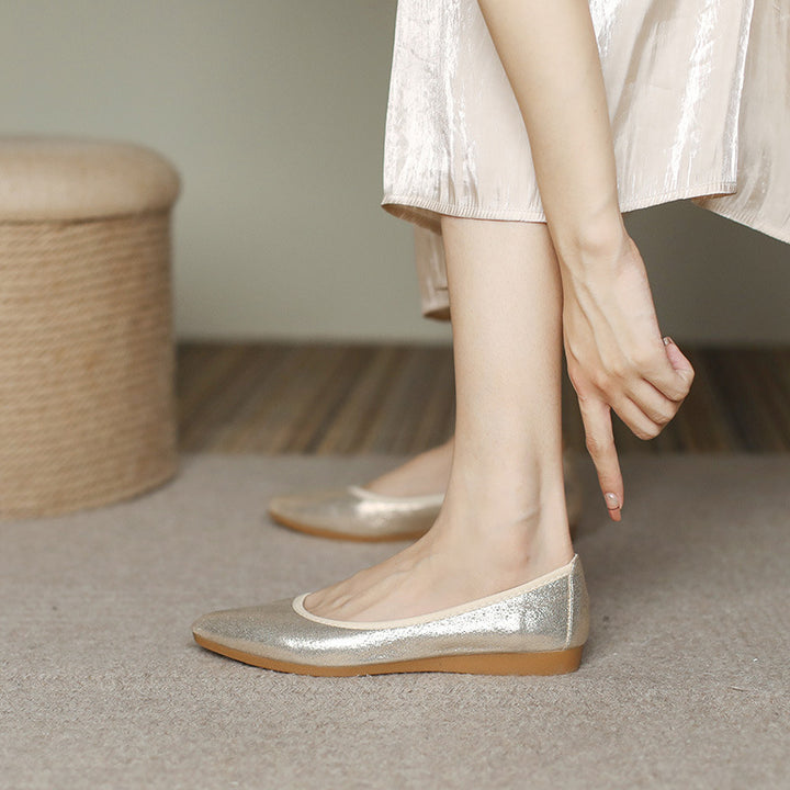 Dame elegante Ballerinas med spids tåområde Stilla