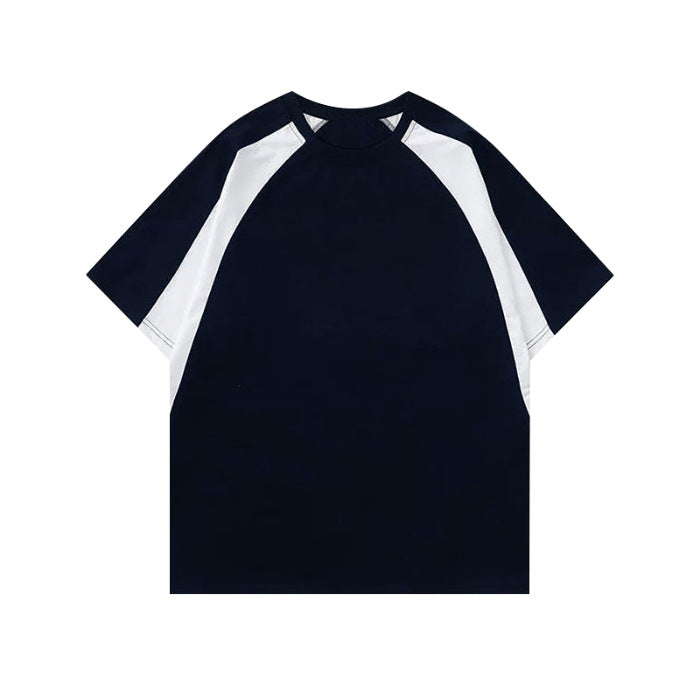 Dame Relaxed Fit Farve-Block T-Shirt Stilla