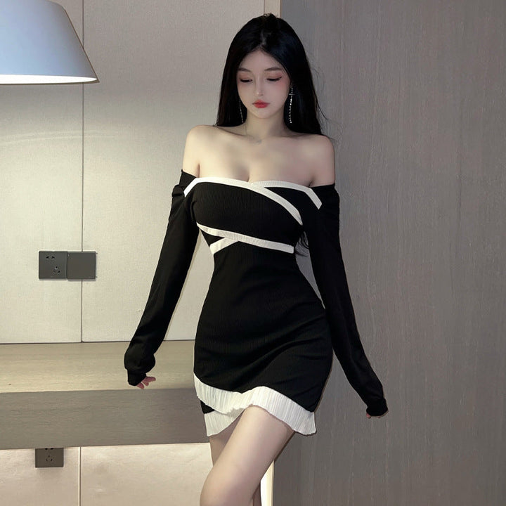 Stilla | Glamorous Lace Sammenføjet Bodycon Kjole