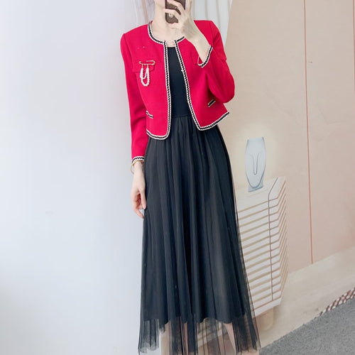 Dame elegant kort blazer med eksklusive detaljer Stilla