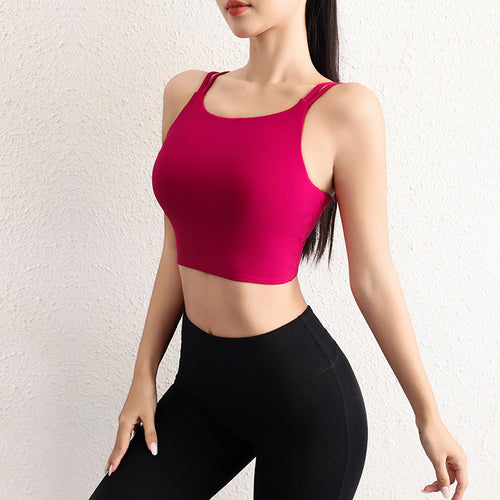 Dame sport-bustier med multifunktionelt stropdesign og åndbart materiale Stilla