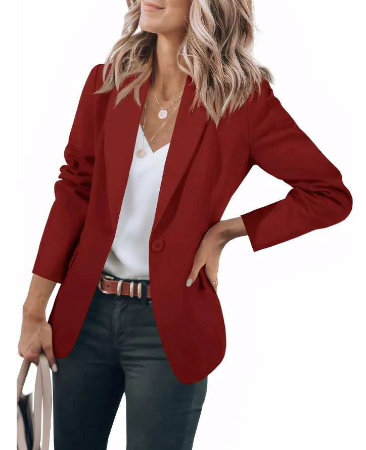 Dame afslappet blazer med elegant snit og praktiske lommer Stilla