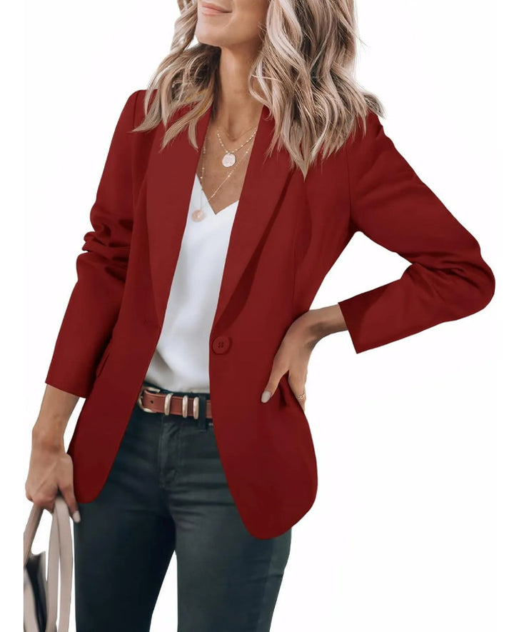 Dame afslappet blazer med elegant snit og praktiske lommer Stilla