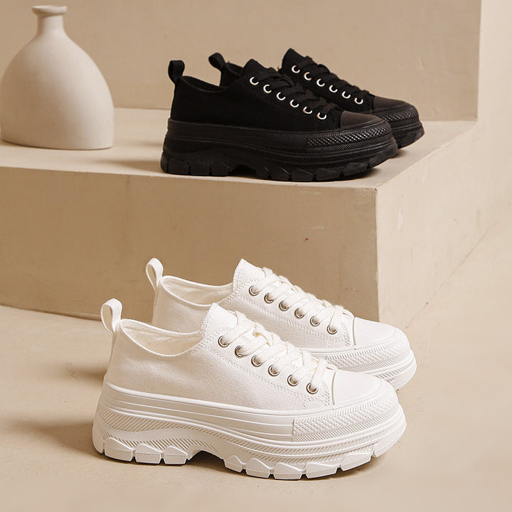 Dame Chunky Sneakers med højt sålprofil og slidstæk overmateriale Stilla