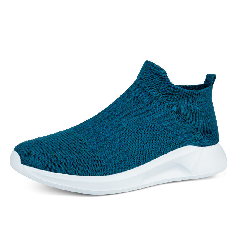 Herrer High-Top Sok-Stil Performance Sneakers Stilla