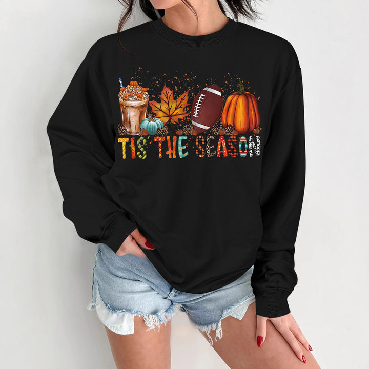 Women's sweatshirt with autumn motif and relaxed fit Stilla