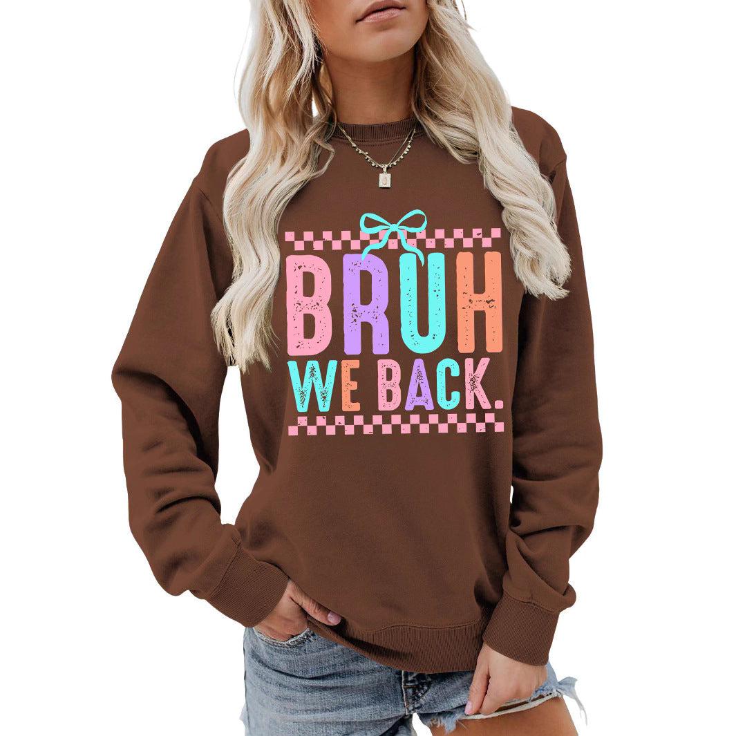 Kvinders sweatshirt med muntert print og behagelig pasform Stilla