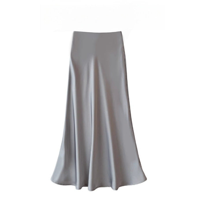 Dame Elegant Maxi Skirt lavet af høj kvalitet flydende materiale med en bred pasform Skovae