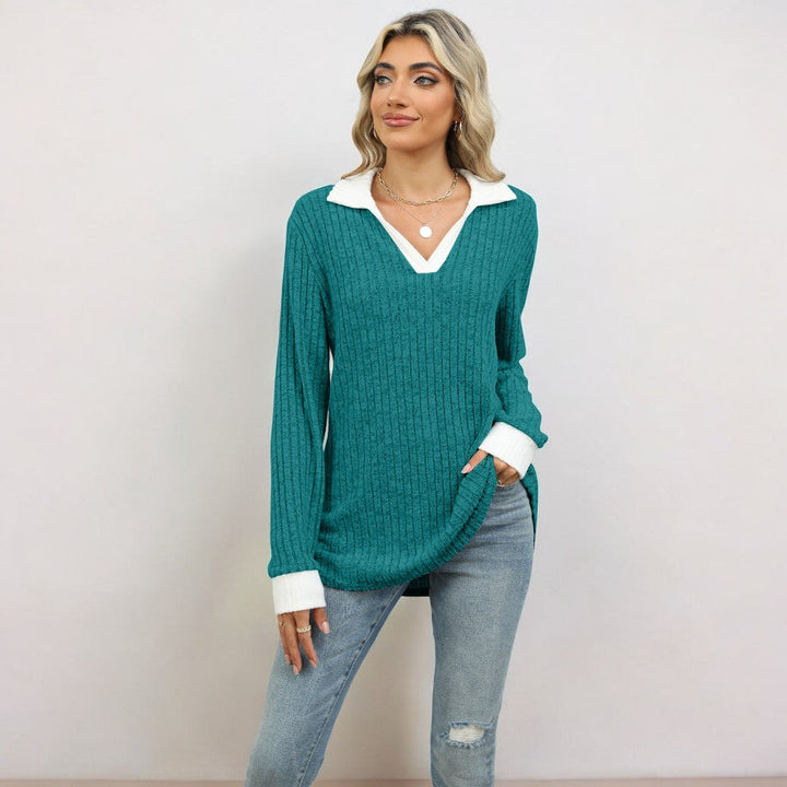 Stilla | Klassisk Bluse Med Lange Ærmer