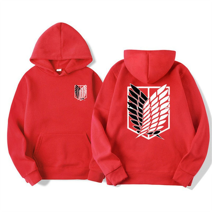 Dame hoodie med moderne anime design og praktisk kengurulomme Skovae