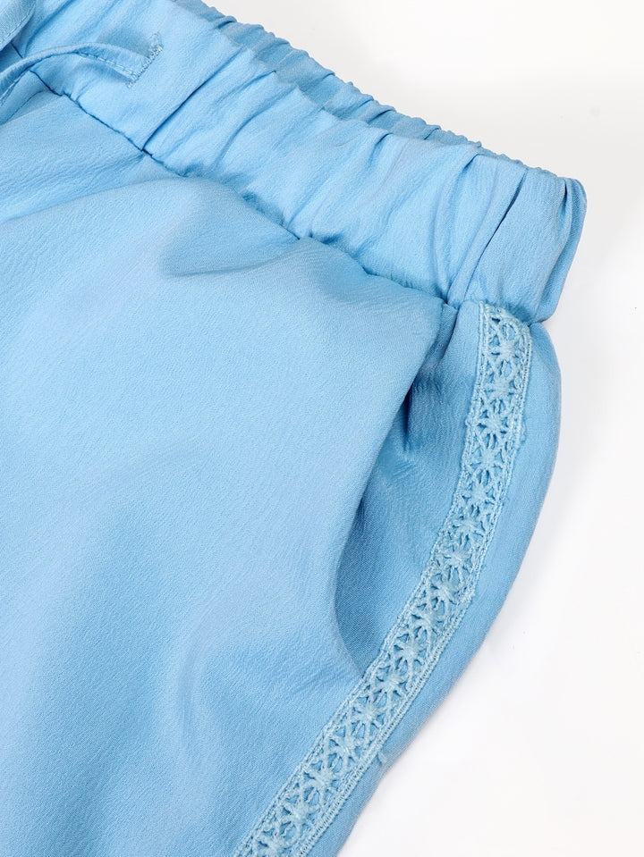 Damer Relaxed Fit Broderet Linnedragt Stilla