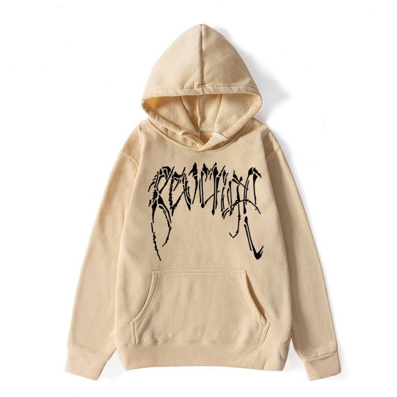 Dame hoodie med unik grafisk tekst Skovae